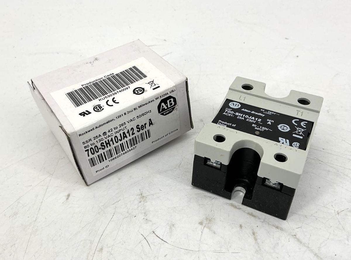 New Allen Bradley 700-SH10JA12 Ser A Relay 25A 230V 80-130V 42-265V~ 50/60HZ