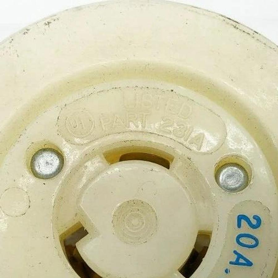 Used Lot of 3 Hubbell 231A Flanged Twist Lock Connectors 20A 250V