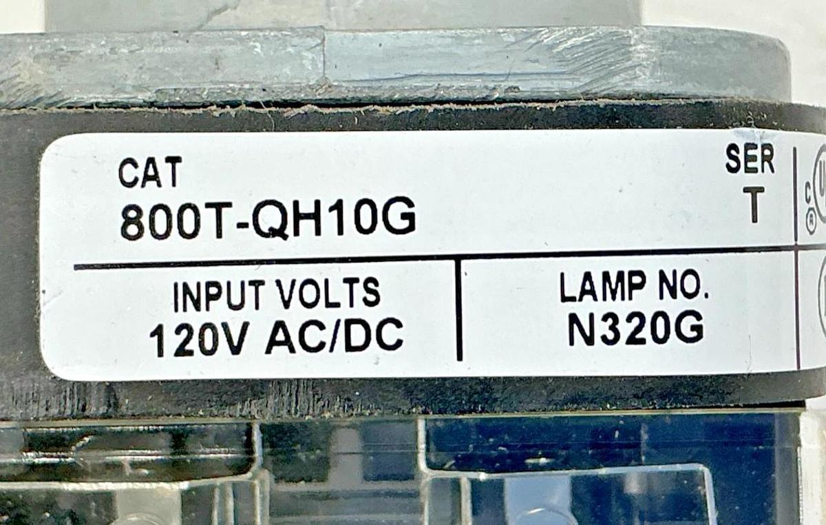 New Allen Bradley 800T-QH10G Ser T Pilot Light LED Green Lens 120V - No Box