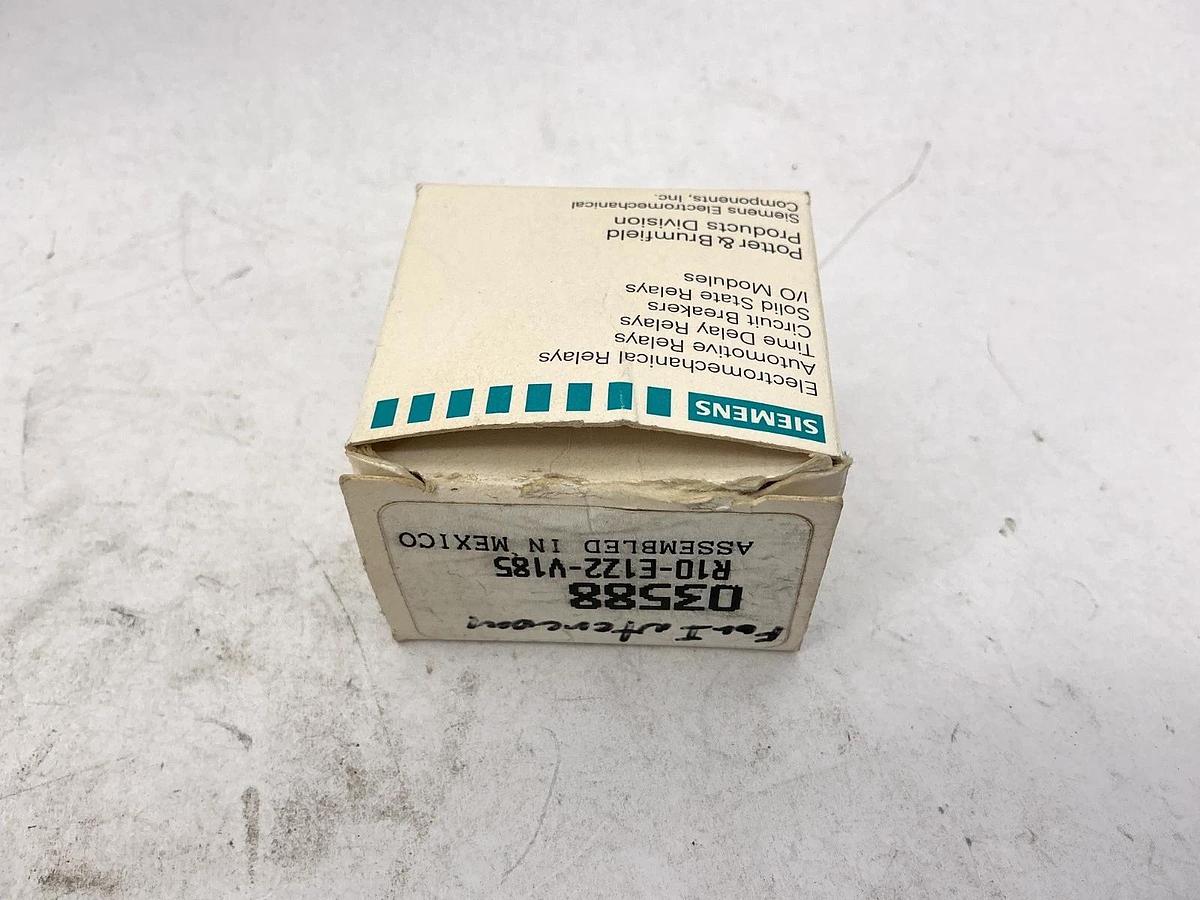 New Siemens Potter & Brumfield R10-E1Z2-V185 Relay 8-Pin R10-E1-Z2-V185 12VDC