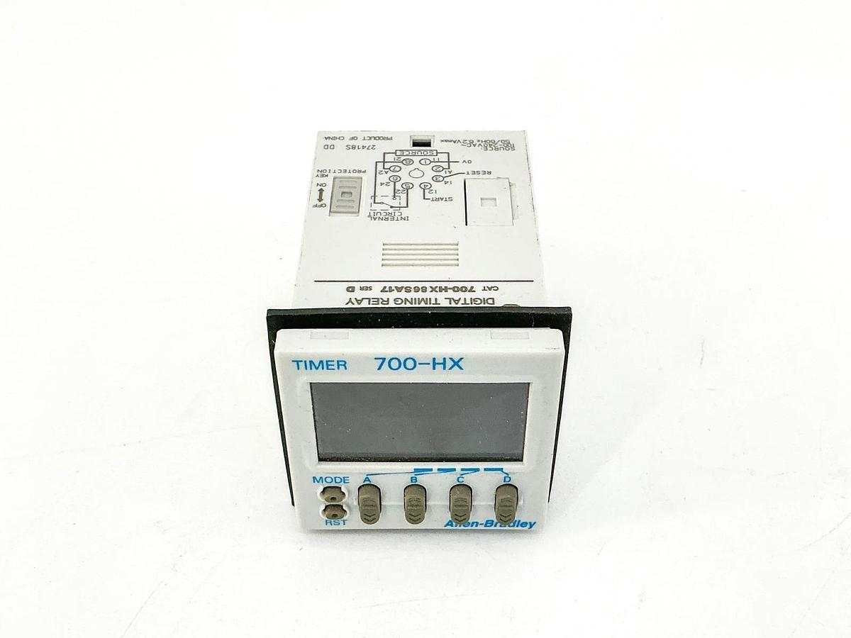 New Allen Bradley 700-HX86SA17 Digital Timing Relay 100-240VAC Ser.D - No Box