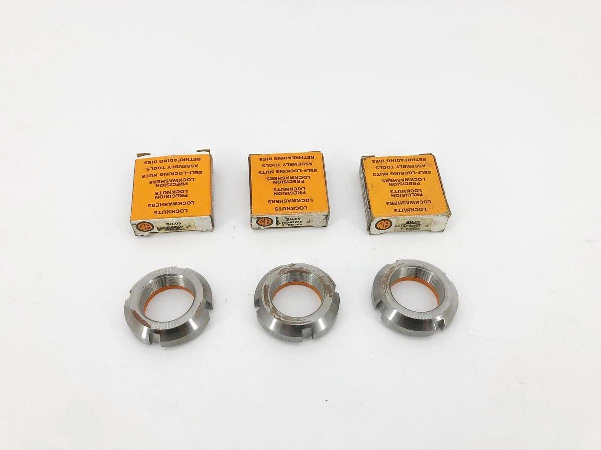 Lot of 3 New Whittet-Higgens BH-05 Bearhug Locknuts