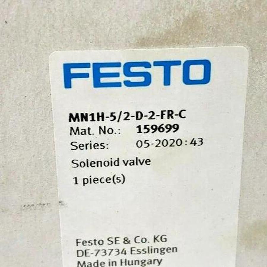 New Festo MN1H-5/2-D-2-FR-C Solenoid Valve 24VDC 2.5W 159699