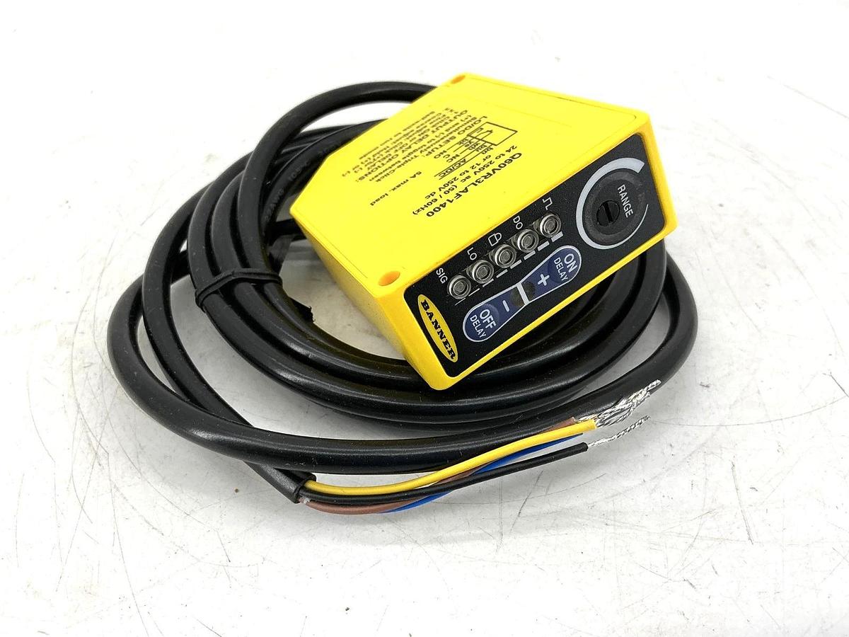 New Banner Engineering Q60VR3LAF1400 Photoelectric Switch 5A 24-250VAC 71635