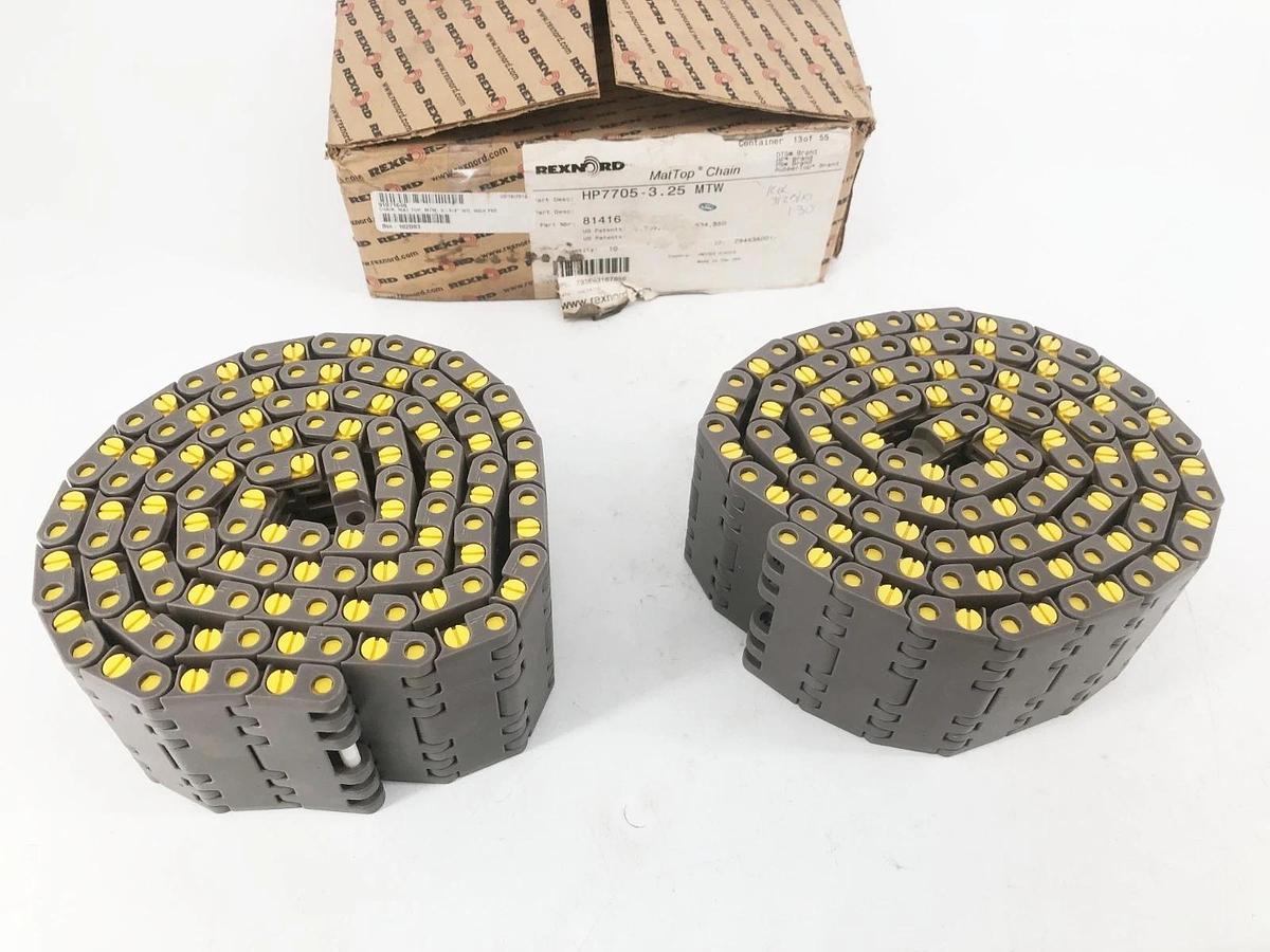 New Rexnord HP7705-3.25 MTW MatTop Chain 10 FT. Total 81416331 10028407