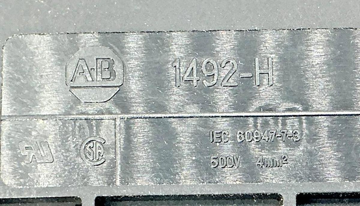 Lot of 2 New Allen Bradley 1492-H5 Ser E Terminal Blocks 10-57V