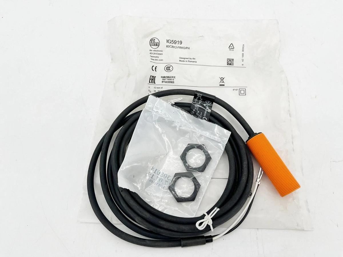 New IFM IG5919 Inductive Sensor IGC2012-FRKG/PH M18x1 10-55VDC PNP/NPN