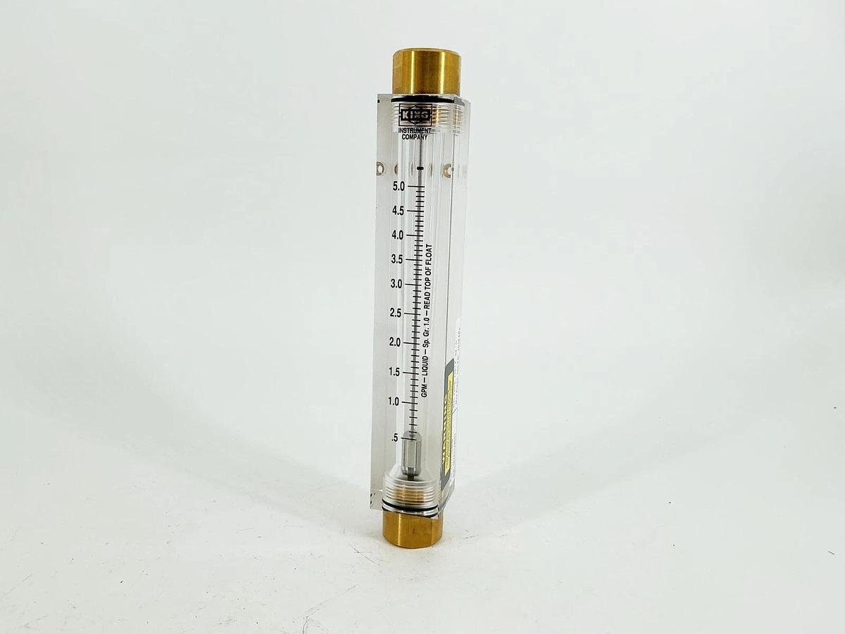New King Instrument Co. 7511115B08 Flow Meter 150PSI 5GPM 1/2" NPT