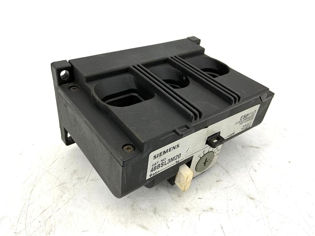Used Siemens 48BSL3M20 Ser C Overload Relay Solid State 3PH 57-115FLA 600VAC 50/60HZ