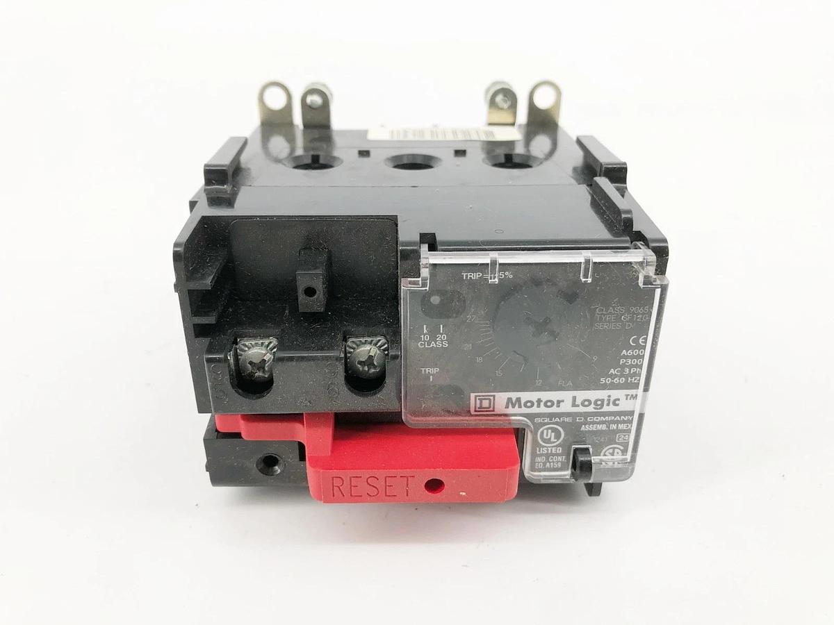 New Square D 9065SF120 Motor Logic Overload Relay 9-27A 600VAC Ser. D - No Box