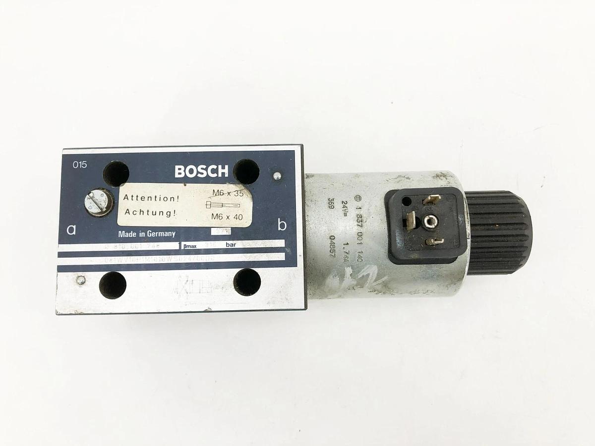 Used Bosch 0810001748 Directional Valve 24V 1.7A 081WV10P1M1010WS024/00D0