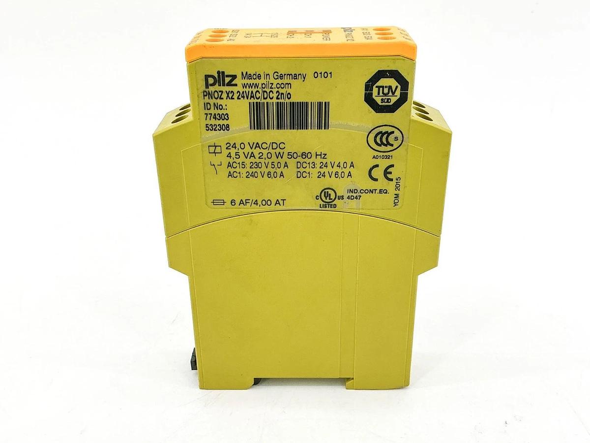 New Pilz PNOZ X2 Safety Relay 24V 4.5VA PNOZ X2 24VAC/DC 2N/O 774303 - No Box