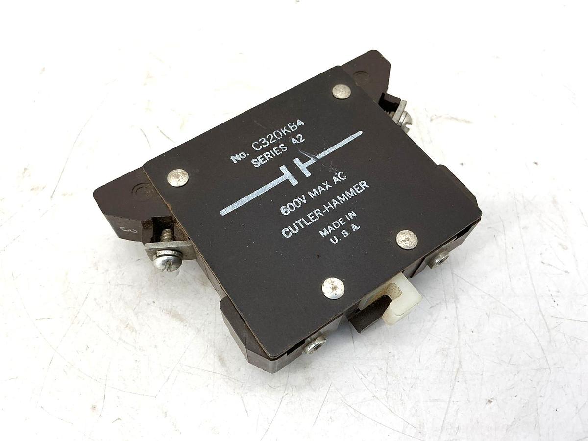 Used Cutler-Hammer C320KB4 Ser A2 Base Auxiliary Contact Block 1NO 10A 600VAC