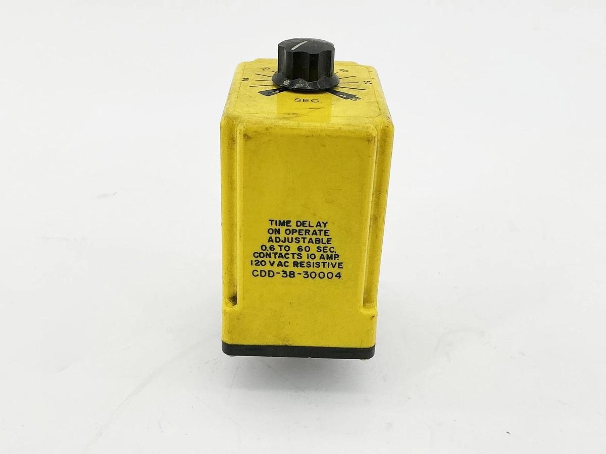 Used Potter Brumfield CDD-38-30004 Time Delay Relay 8 Pin 24VDC