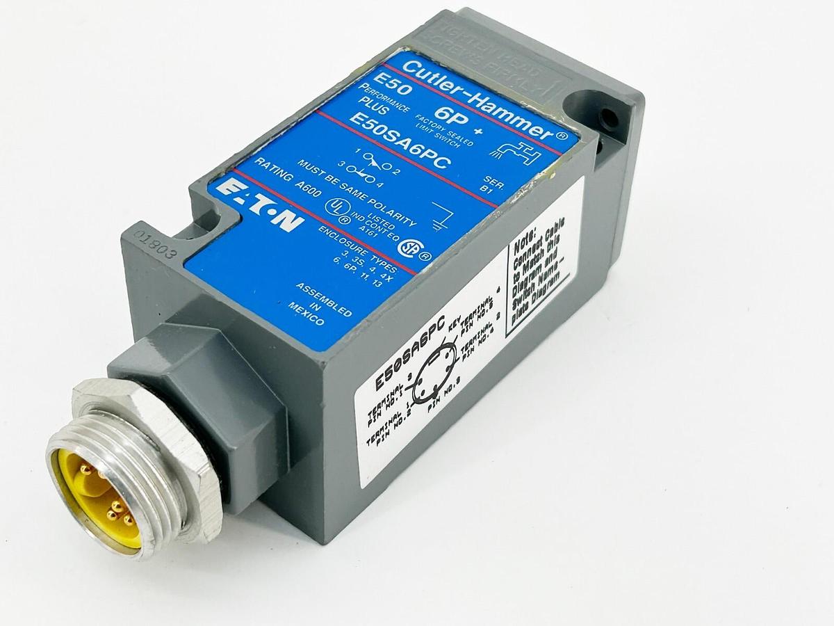 New Cutler Hammer E50SA6PC Limit Switch Single Pole 10A 240V W/O Box