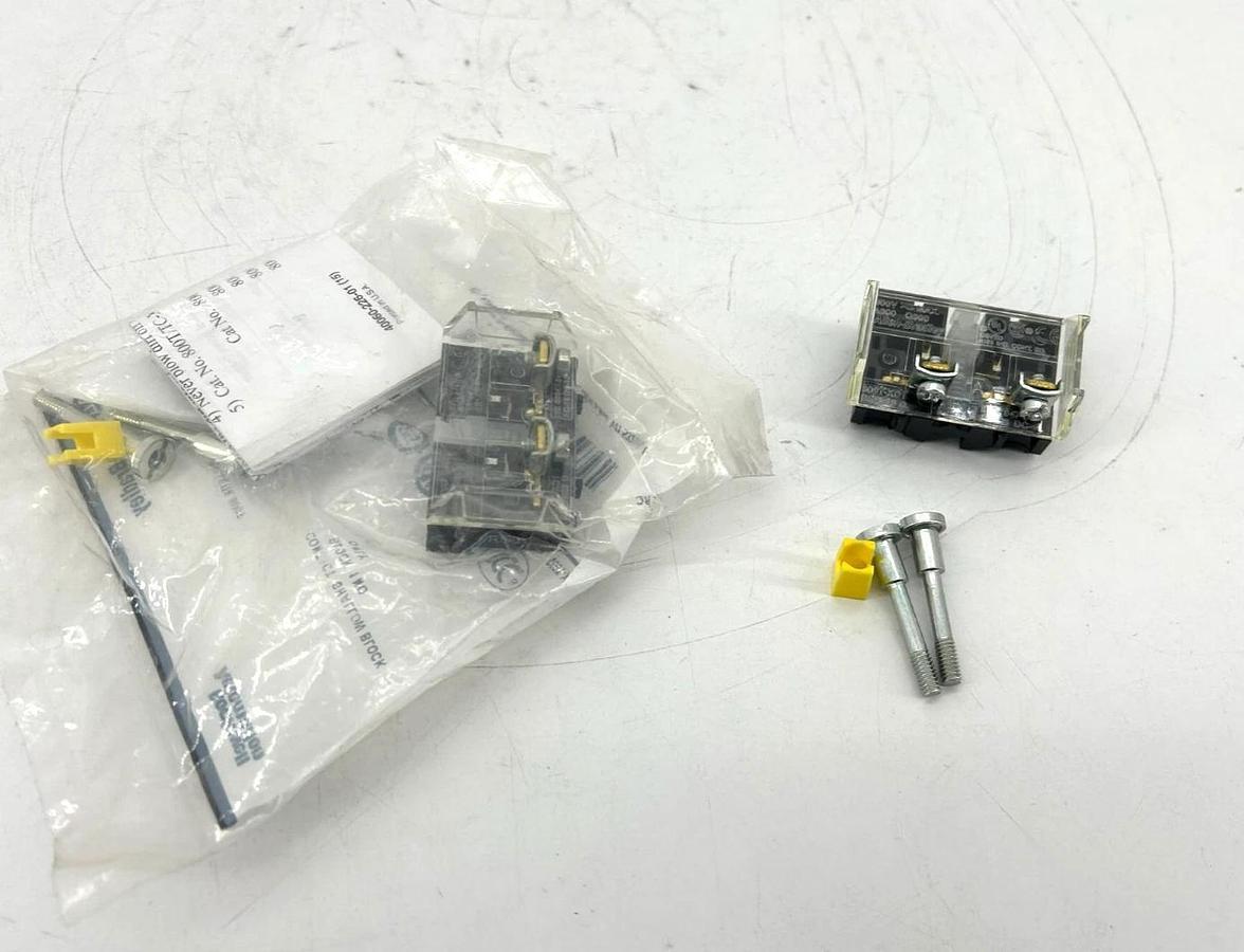 Lot of 2 New Allen Bradley 800T-XD1 Ser. D Contact Blocks - No Box