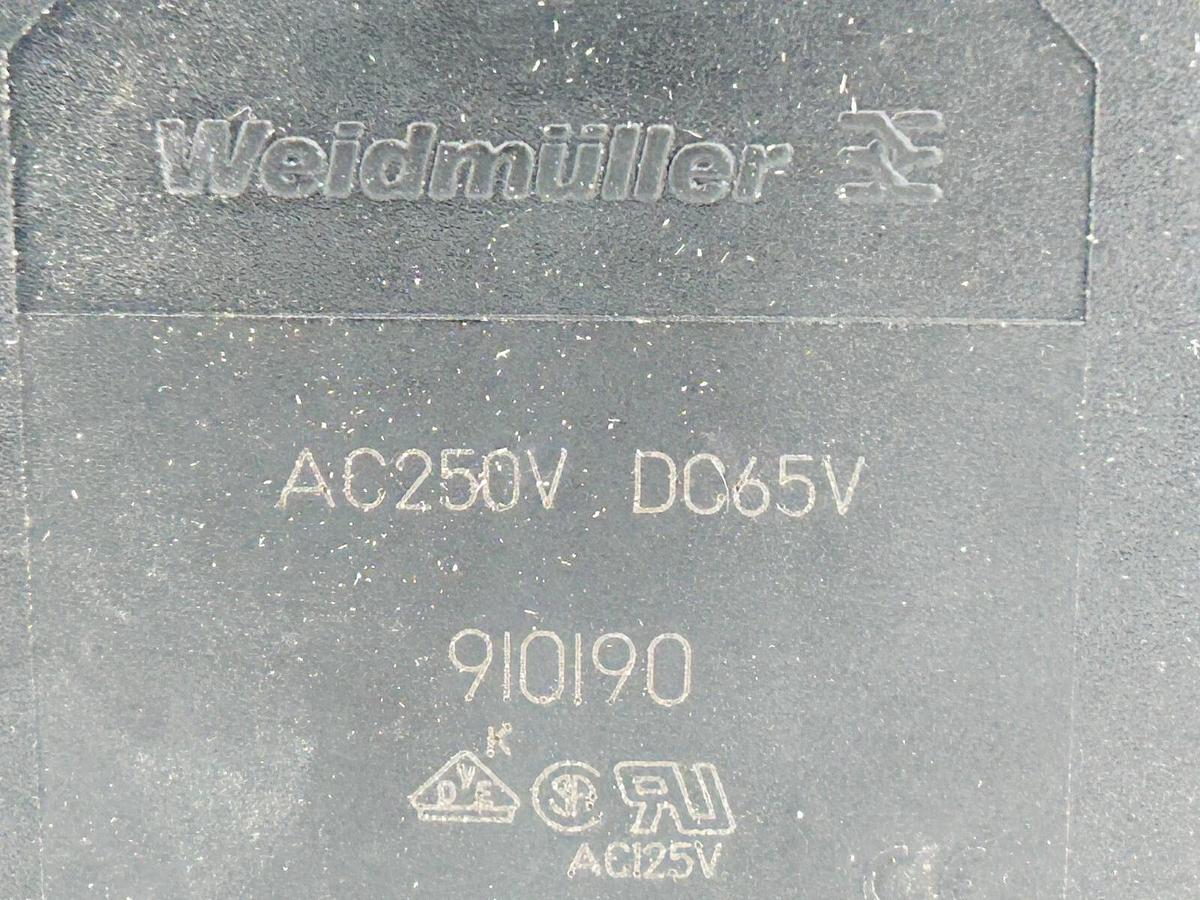 New Lot of 2 Weildmuller 910190 Circuit Breaker 10A 1 Pole 240V - No Box