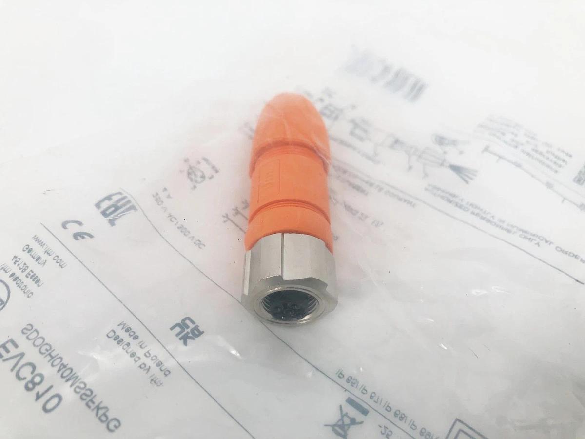 Lot of 2 New IFM EVC810 Female Wirable Connector Sockets SDOGH040MSSFKPG