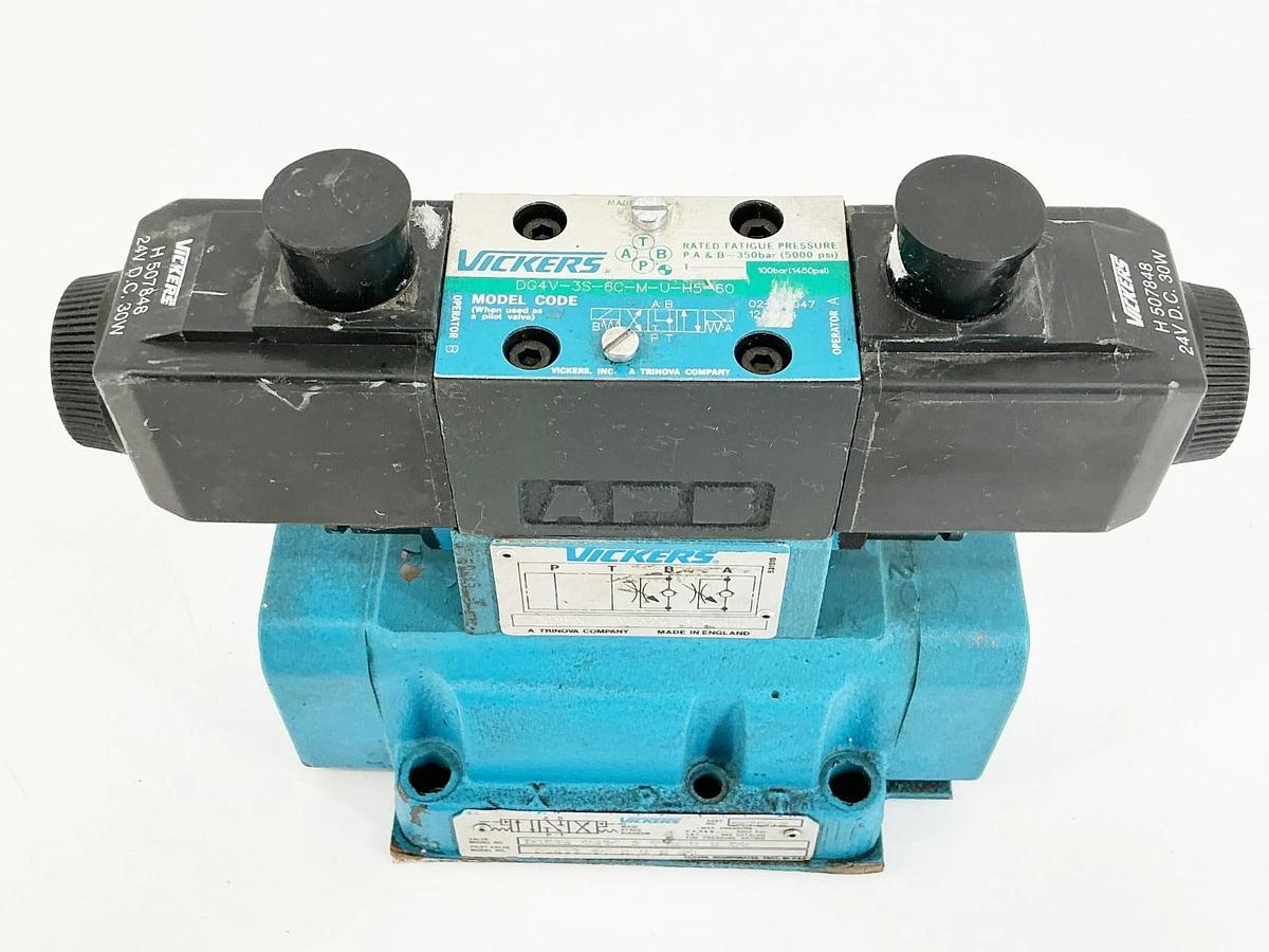 New Vickers DG5S4-043C-2-T-M-U-H-50 Solenoid Valve 5000PSI 350Bar 24V 30W - No B