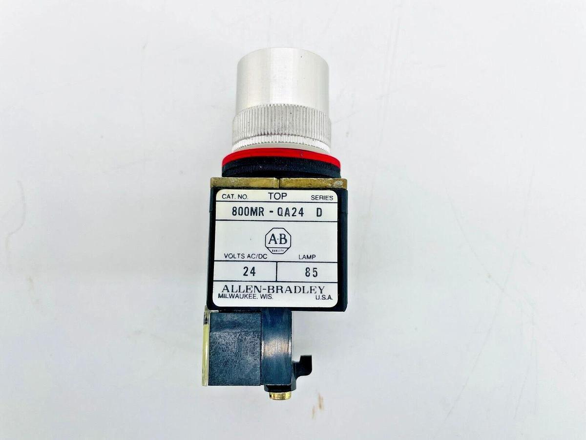 New Allen Bradley 800MR-QA24GA Illuminated Push Button Round 24V Green