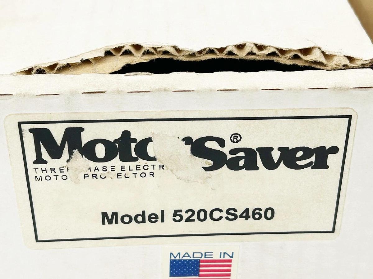 New MotorSaver MS520CS-460 Three Phase Electric Motor Protector 600V 5A