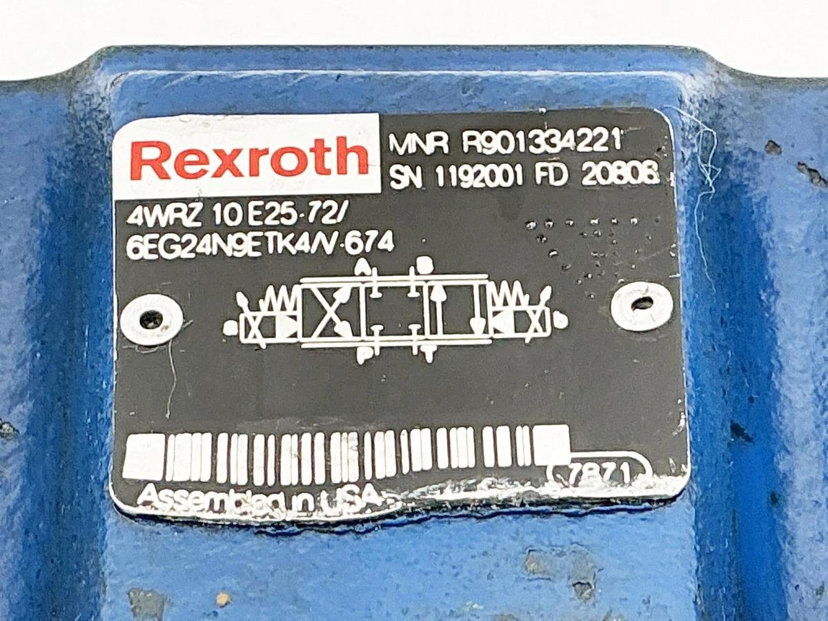 New Rexroth 4WRZ 10E25.72/6EG24N9ETK4/V.674 Directional Base Valve R901334221