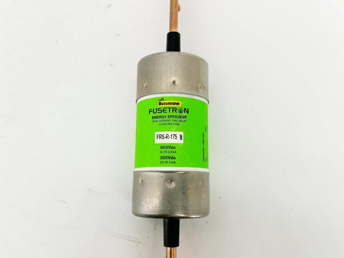 New Bussmann FRS-R-175 Dual Element Time Delay Fuse 600VAC 300VDC 175A W/O Box