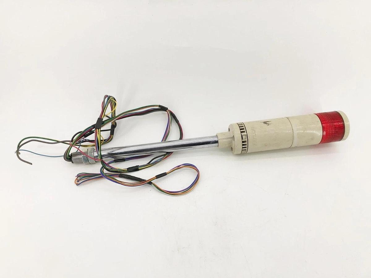 Used Patlite LME-12FBL Red Tower Light 120VAC 50/60Hz 0.1A