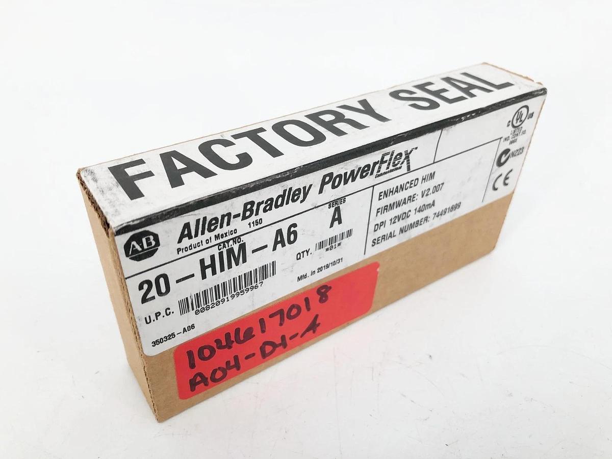 New Allen Bradley 20-HIM-A6 Ser. A Powerflex Module 12VDC - Sealed Box