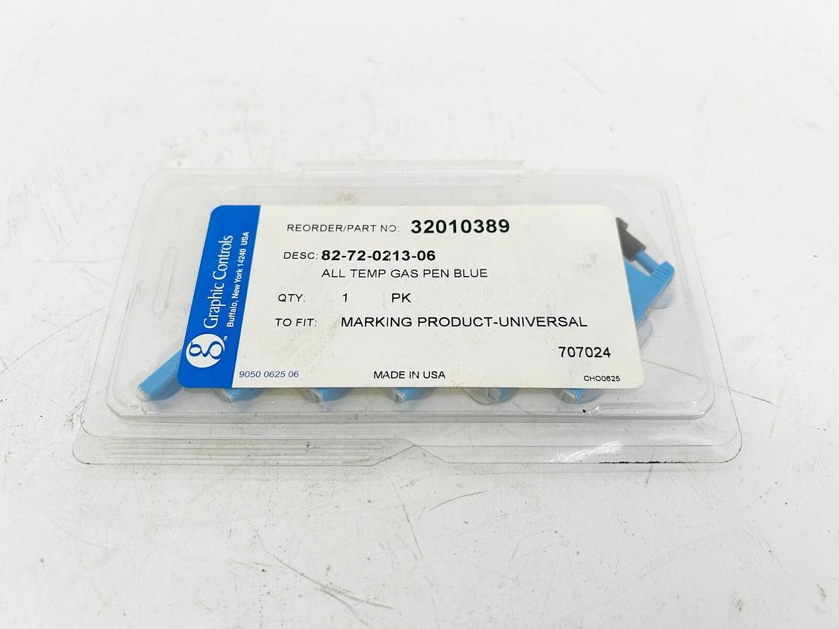 New Graphic Controls 32010389 All Temp Gas Pen Blue Marking Product Universal Fi