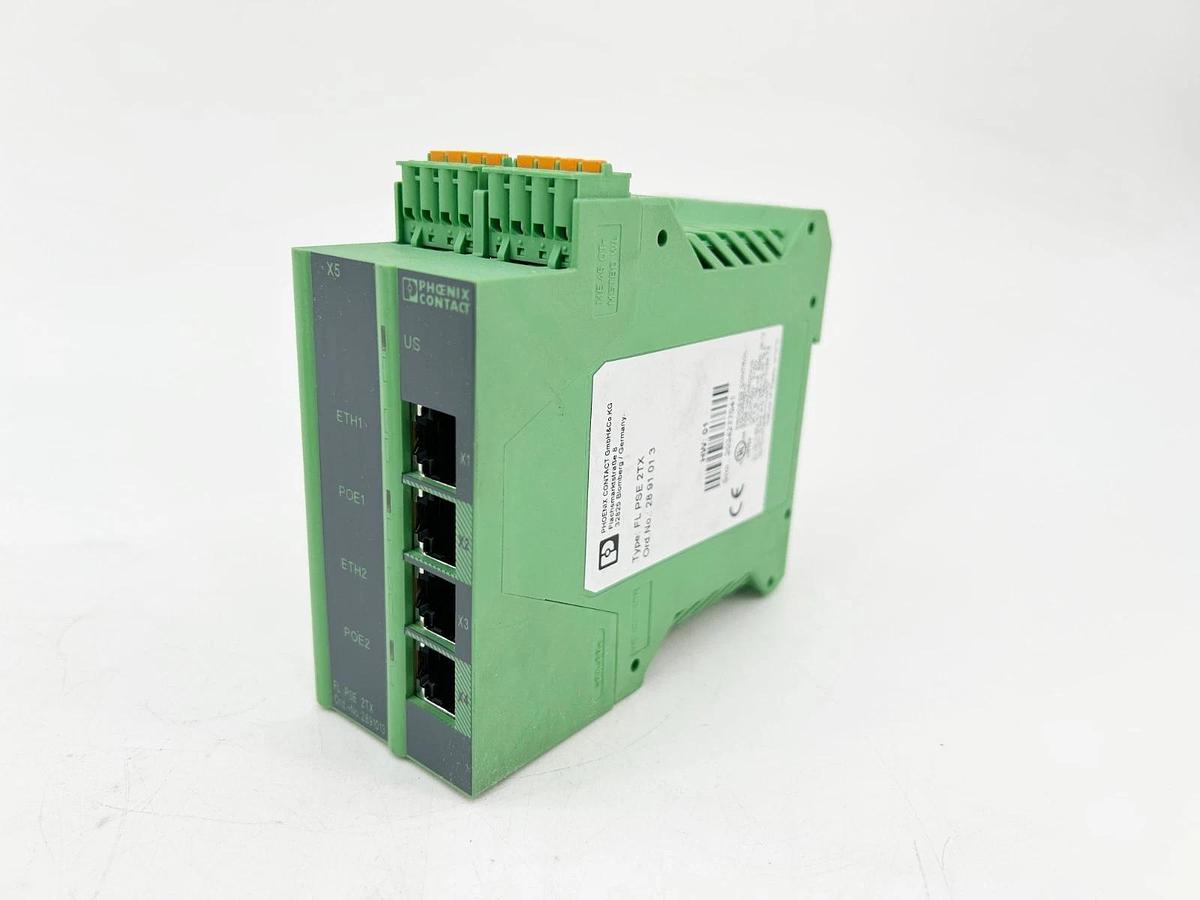 New Phoenix Contact FL PSE 2TX Ethernet Switch 2 Port 24VDC O POS RJ45 2891013
