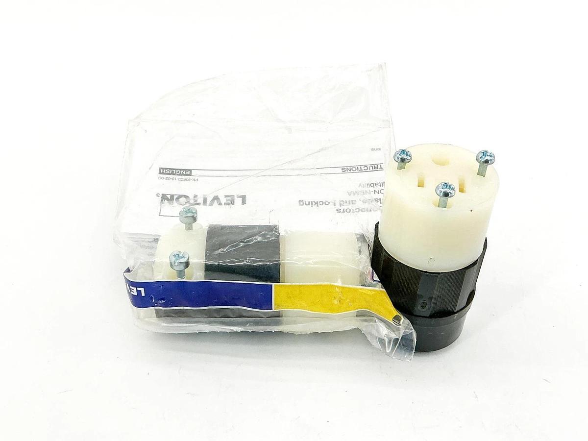 New Lot of 2 Leviton 5269-C Connector Body 2P 3Wire 15-125V 171-5269-C - No Box