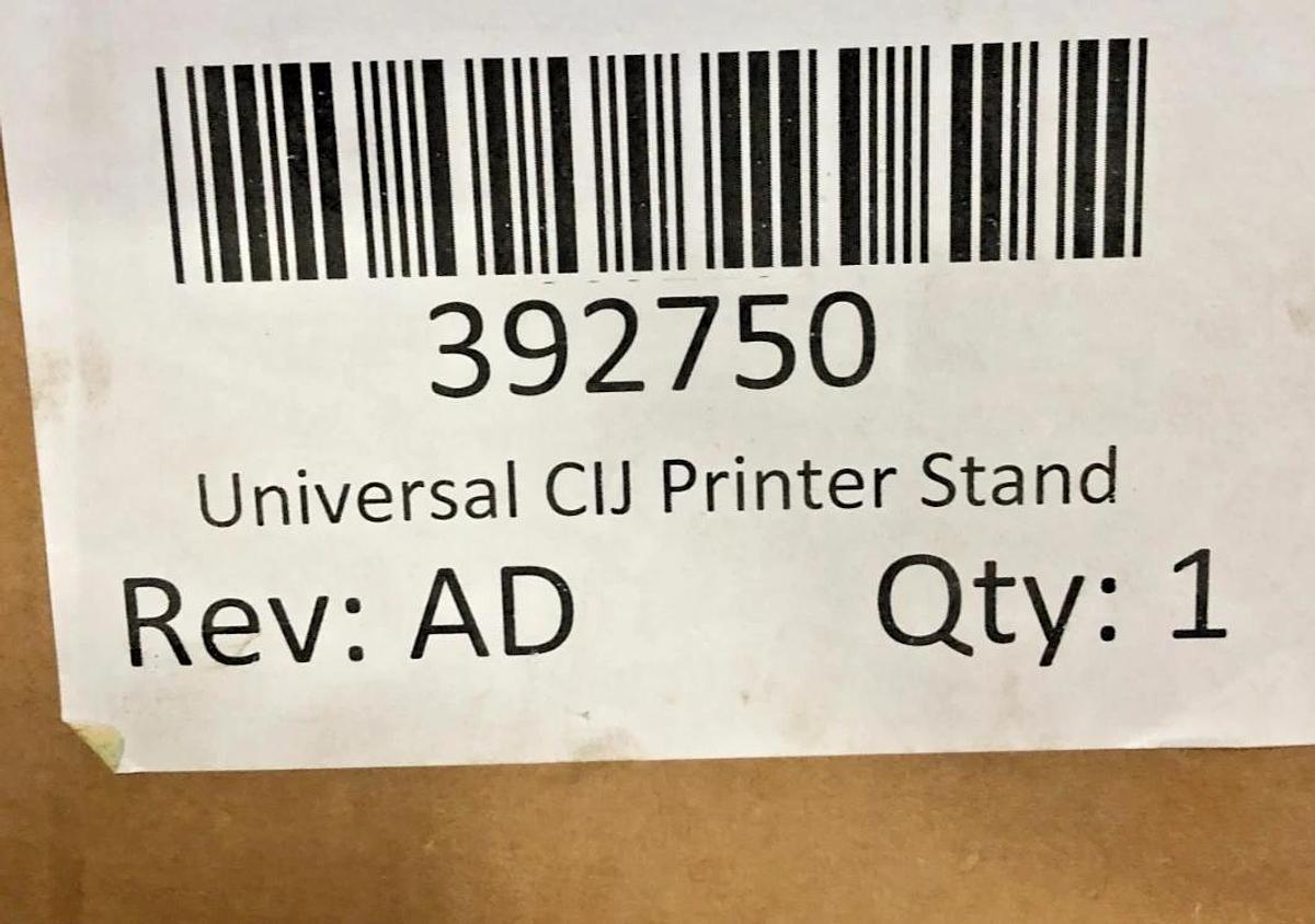 New Videojet 392750 Universal CIJ Printer Stand Rev AD
