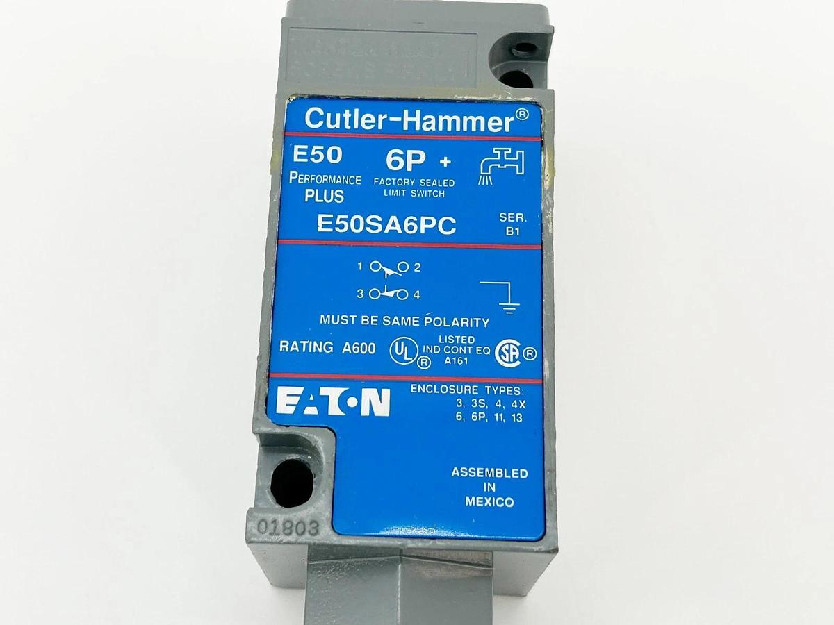 New Cutler Hammer E50SA6PC Limit Switch Single Pole 10A 240V W/O Box