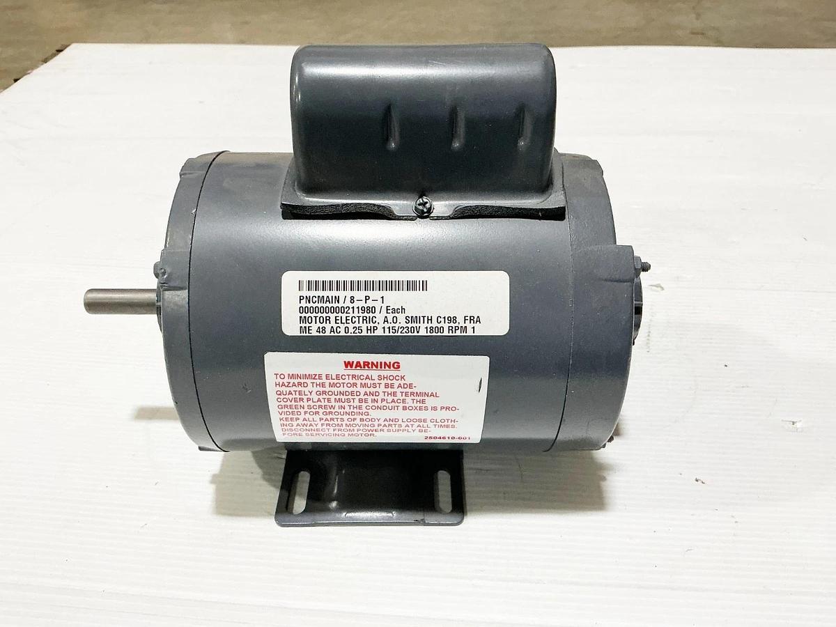 New Century C198L Electric Motor 1/4HP 1725RPM 115/230V 3.6A 1PH 20818J2- No Box