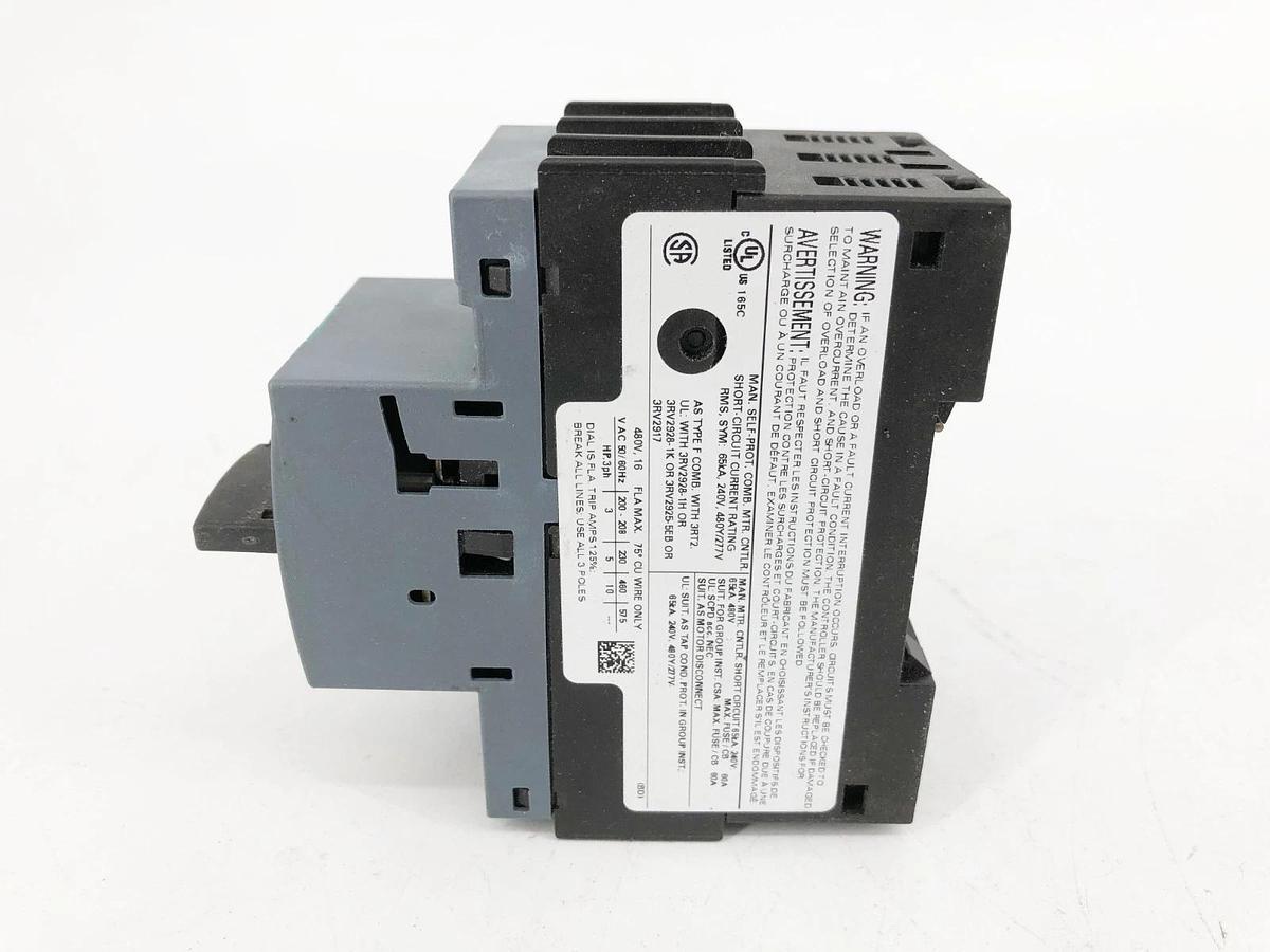 Used Siemens 3RV2011-4AA10 Motor Circuit Breaker 10-16A 3-Pole