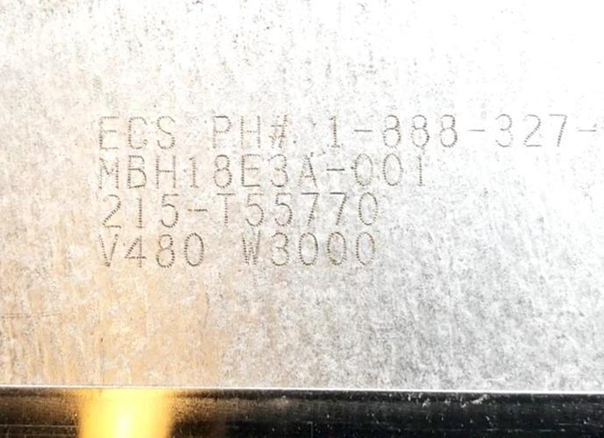 New ECS MBH18E3A-001 Heater Band 480V 3000W 215-T55770 18-1/2" x 3-1/2"