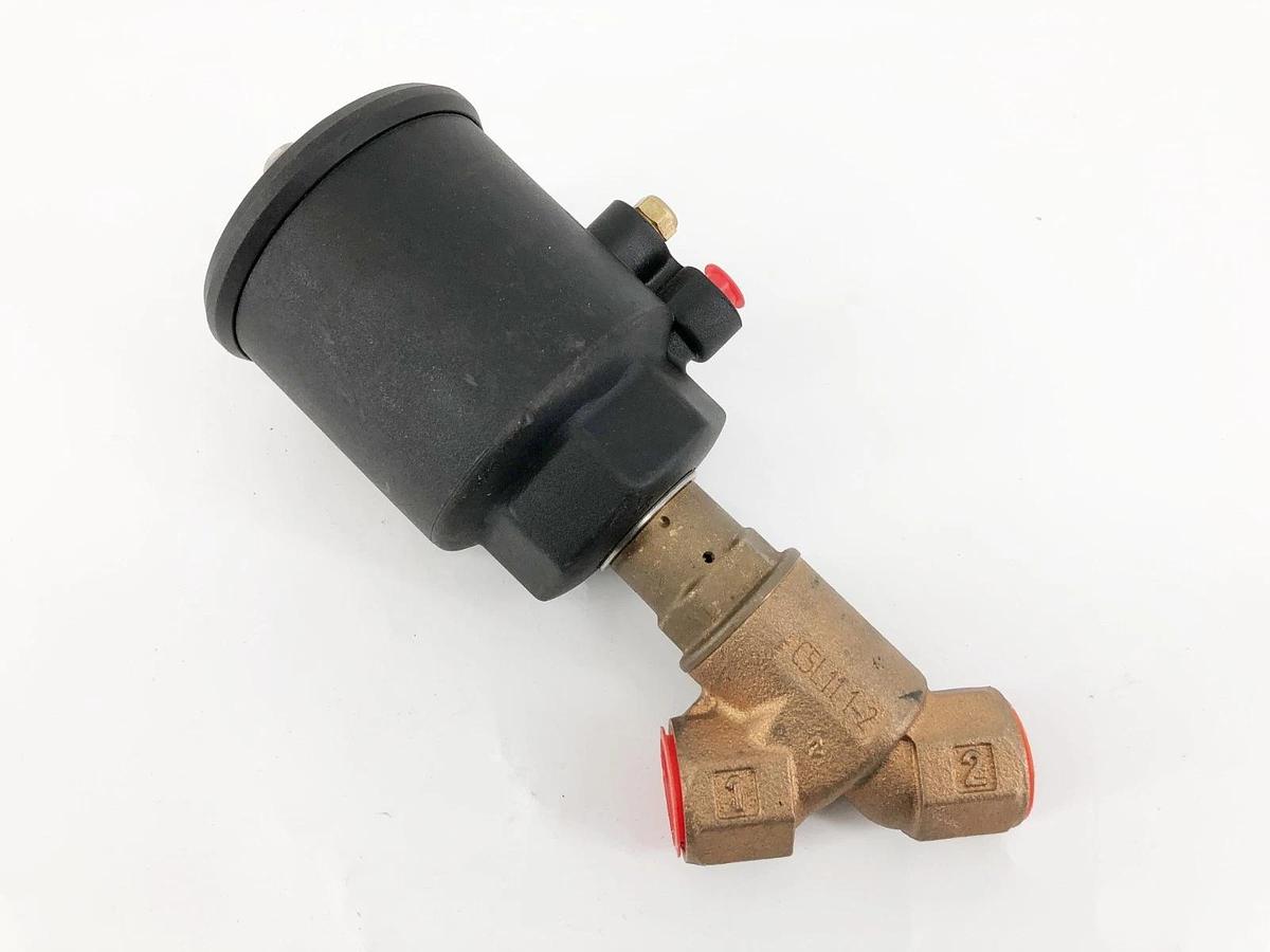 New Asco 8290B037 Angle Body Piston Valve NC 3/4" NPT 150psi Bronze