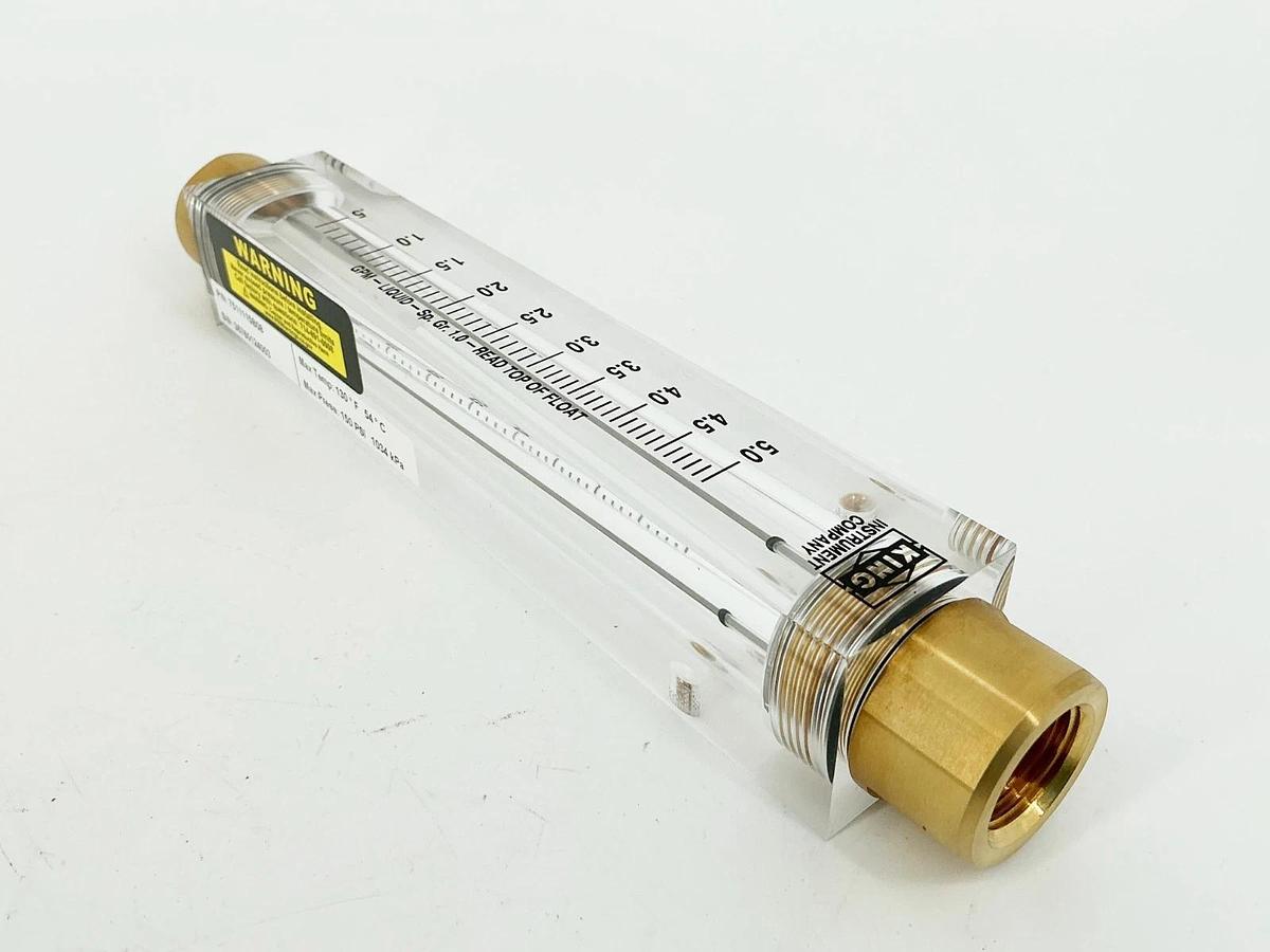 New King Instrument Co. 7511115B08 Flow Meter 150PSI 5GPM 1/2" NPT - No Box