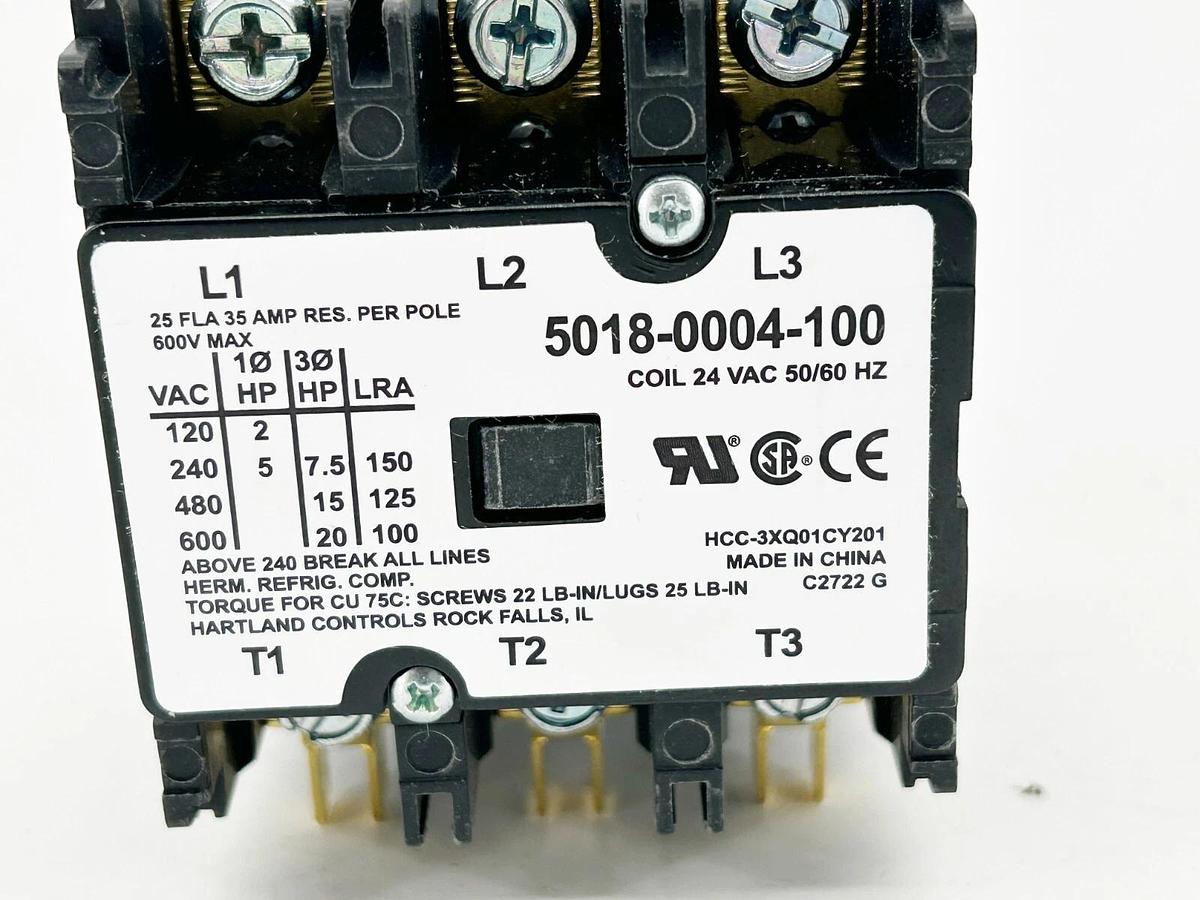 New Dayton 1VEH2 Relay 3 Pole 30 Amp 5018-0004-100