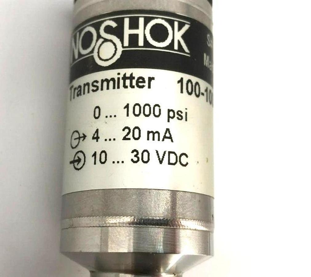 NoShok 100-1000-2-1-3-7 Current Output Pressure Transmitter 0-1000psi 10-30VDC
