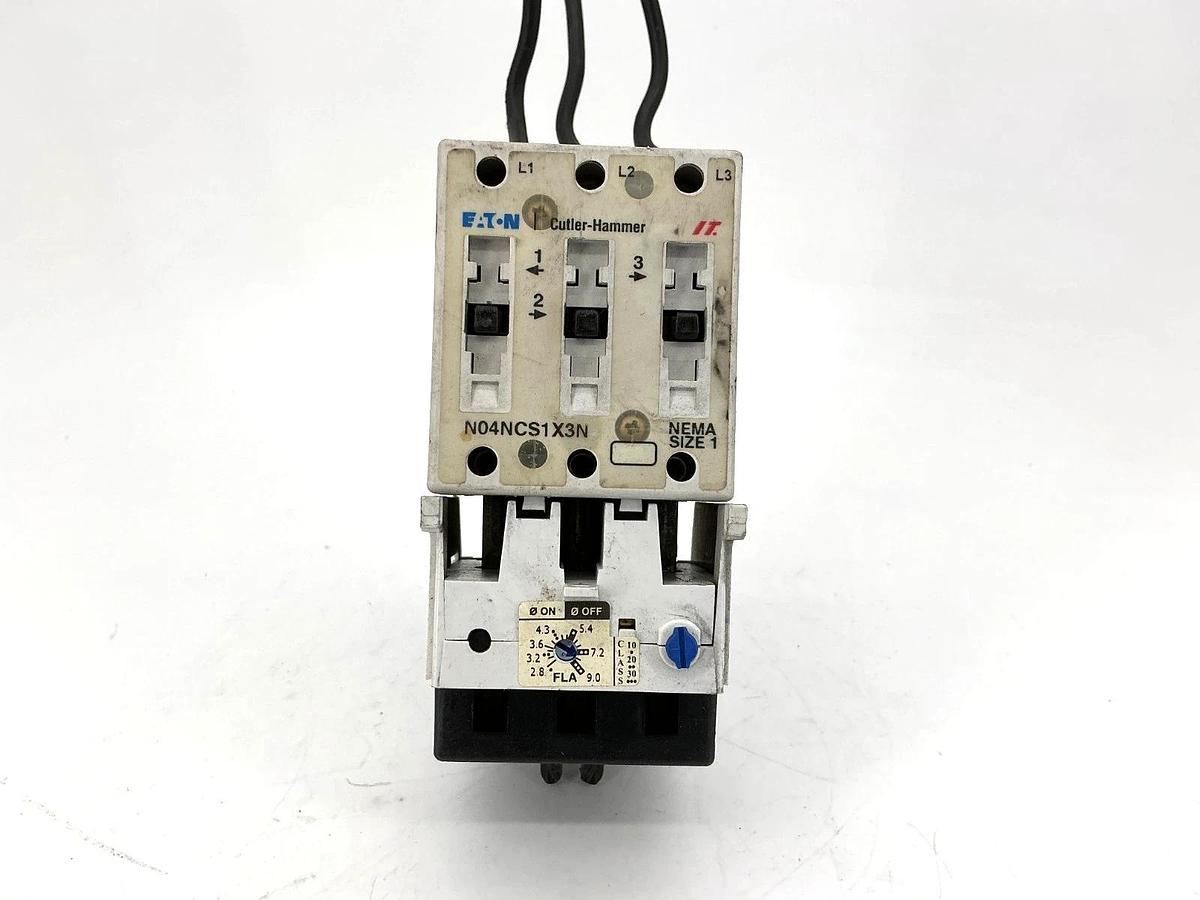 Used Eaton Cutler-Hammer N101CS1D3A Starter 3P 27A SS OVLD N04NCS1X3N N05NCXRD3A