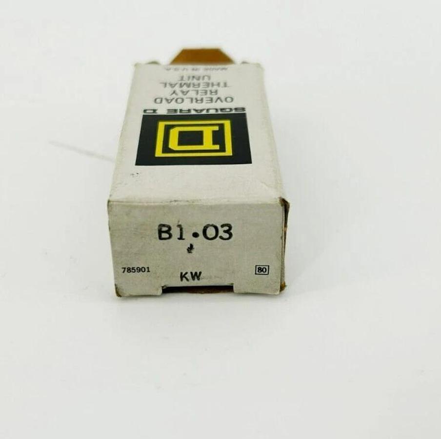 Lot of 2 New Square D B1.03 Heater Overload Relays