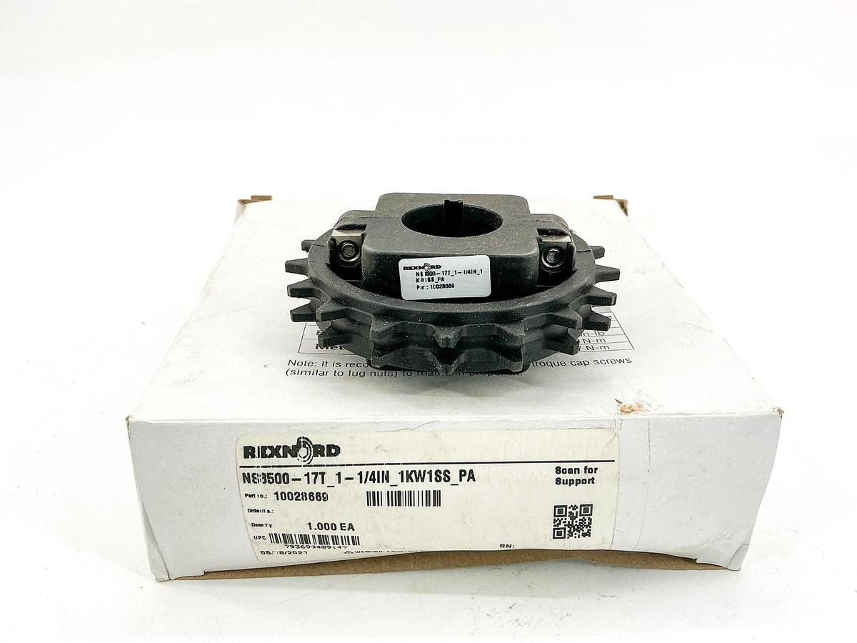 New Rexnord 10028669 Conveyor Sprocket NS8500-17T 1-1/4IN_1KW1SS_PA