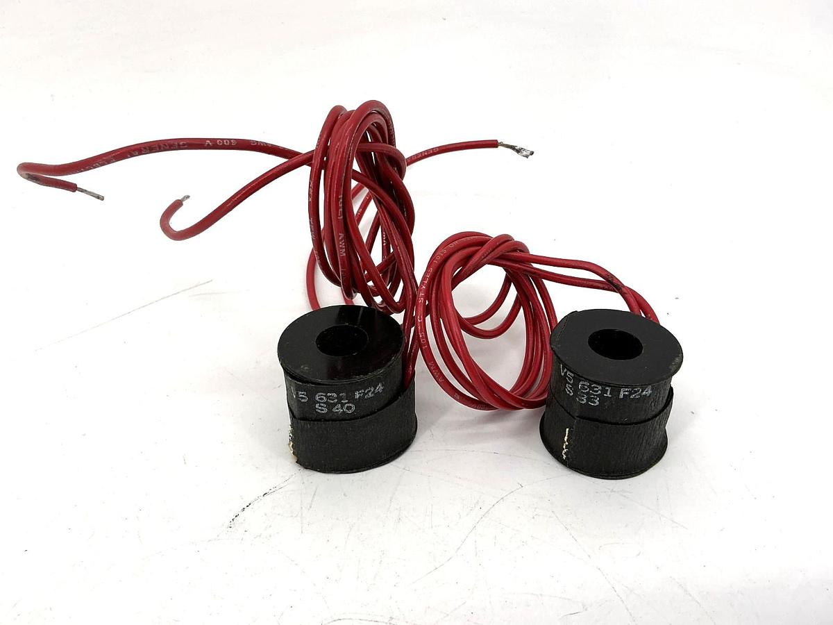 Used Lot of 2 Skinner V5-631-F24 Solenoid Coil 2-Wire V5631F24