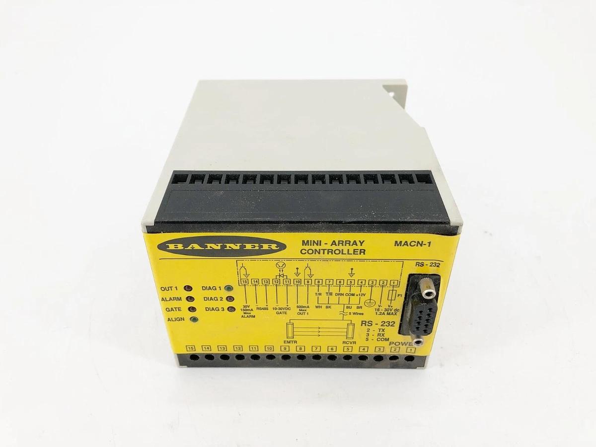 New Banner Engineering MACN-1 Mini-Array Controller 16-30VDC 47999