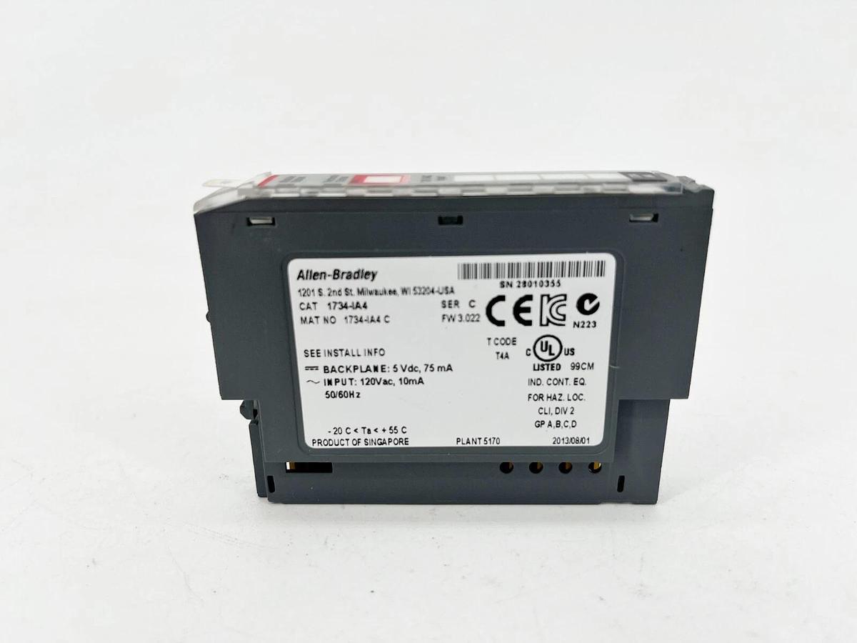 Used Allen Bradley 1734-IA4 Ser. C Point I/O 4-Point Digital Input Module