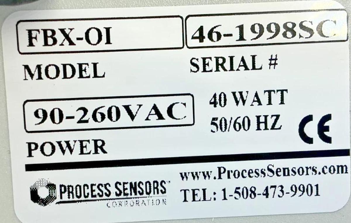 New Process Sensors MCT460 NIR Moisture Meter w/ FBX-OI 90-260VAC 40W