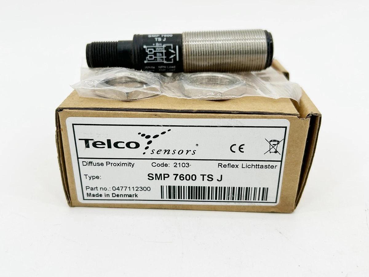 New Telco SMP-7600-TS-J Proximity Sensor 10-30VDC 120MA 4Pin M18X1 0477112300