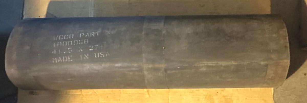 New Intralox 8095 Series 1000 Flat Top Acetal Gray 15.21FT x 12" W - No Box